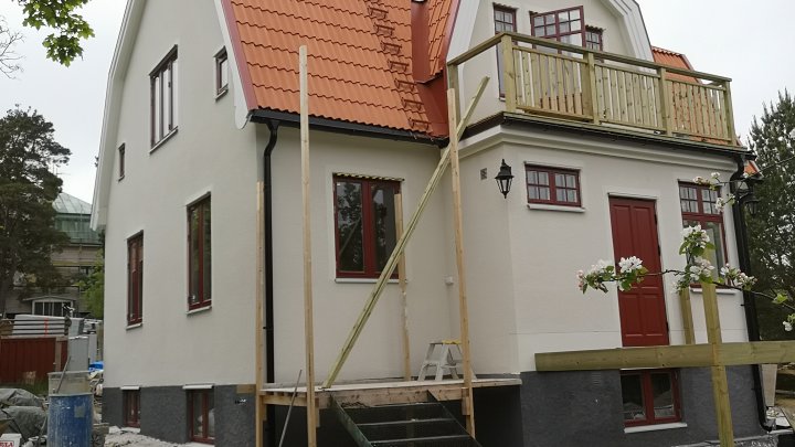 Fasadrenovering - Sandhamn